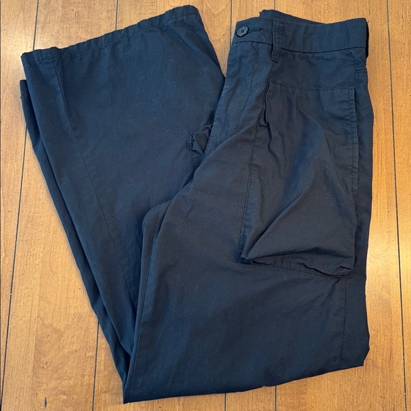 H&M Black Cotton Cargo Pants Small - Picture 2 of 11